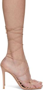 Gianvito Rossi Pink Sylvie Nappa Heeled Sandals