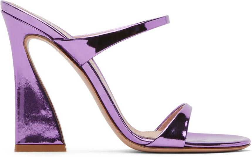 Gianvito Rossi Purple Aura Heeled Sandals