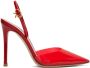 Gianvito Rossi Red Ribbon D'Orsay Heels - Thumbnail 1
