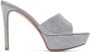 Gianvito Rossi Silver Crystal Tracey Heeled Sandals - Thumbnail 1