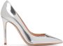 Gianvito Rossi Silver Pointed Heels - Thumbnail 1