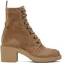 Gianvito Rossi Tan Suede Foster Ankle Boots - Thumbnail 1