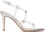 Gianvito Rossi Transparent & Silver Crystal Fever Heeled Sandals - Thumbnail 1