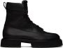 Giorgio Armani Black Embossed Boots - Thumbnail 1