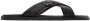 Giorgio Armani Black Pebbled Plaited Sandals - Thumbnail 1