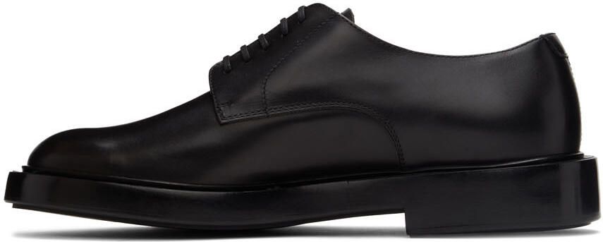 Giorgio Armani Black Leather Derbys - Picture 3
