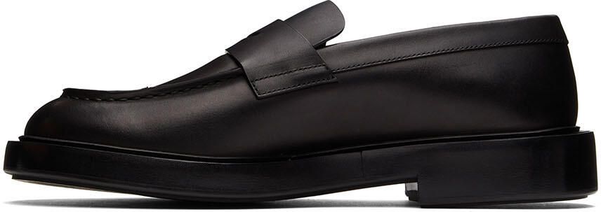 Giorgio Armani Black Leather Loafers - Picture 3
