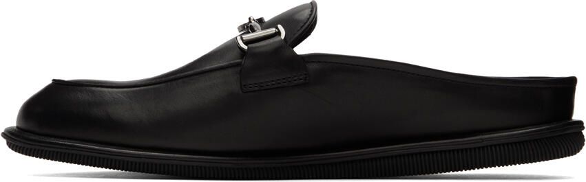 Giorgio Armani Black Leather Mules - Picture 3