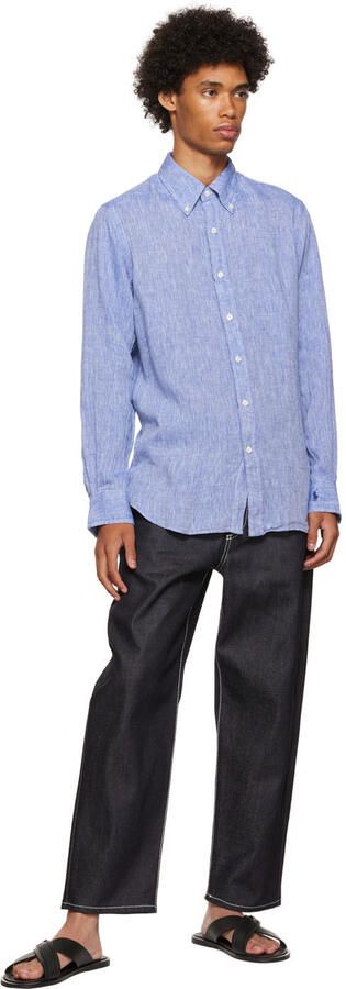 Giorgio Armani Black Leather Sandals