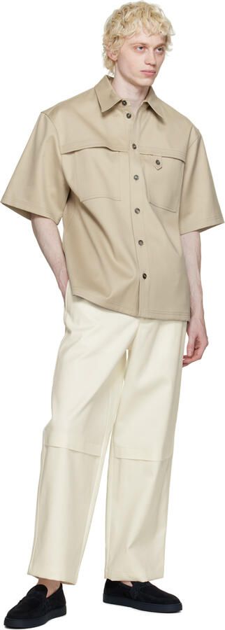 Giorgio Armani Navy Embossed Loafers - Picture 3