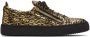 Giuseppe Zanotti Black & Gold Frankie Monogram Sneakers - Thumbnail 1