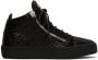 Giuseppe Zanotti Black & Gold Kriss Sneakers - Thumbnail 1
