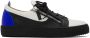 Giuseppe Zanotti Black & White Frankie Birel Vague Sneakers - Thumbnail 1