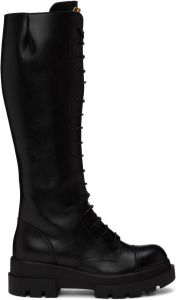 Giuseppe Zanotti Black Lace-Up Boots