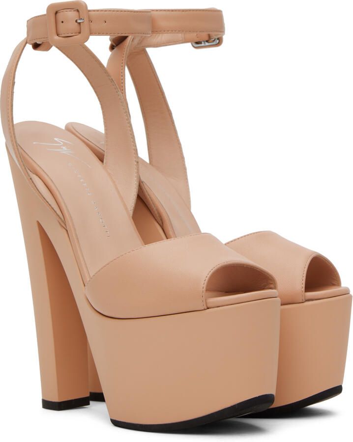 Giuseppe Zanotti Beige Tarifa Heeled Sandals - Picture 2