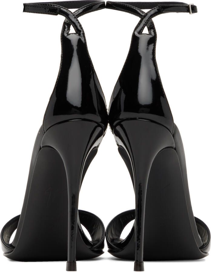 Giuseppe Zanotti Black Intriigo Strap Heeled Sandals - Picture 2