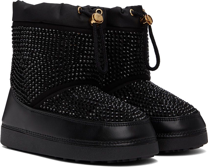 Giuseppe Zanotti Black Snow Crystal Boots - Picture 2