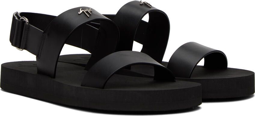 Giuseppe Zanotti Black Strap Sandals - Picture 2