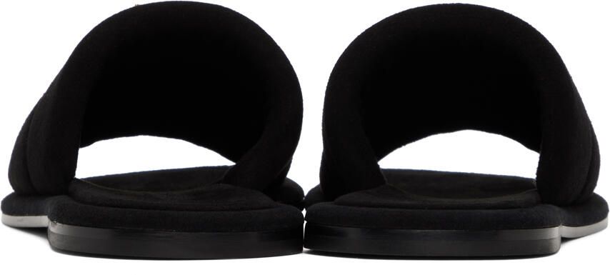 Giuseppe Zanotti Black Suede Harmande Sandals