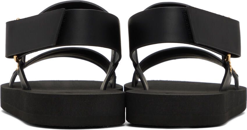 Giuseppe Zanotti Black Zip Sandals