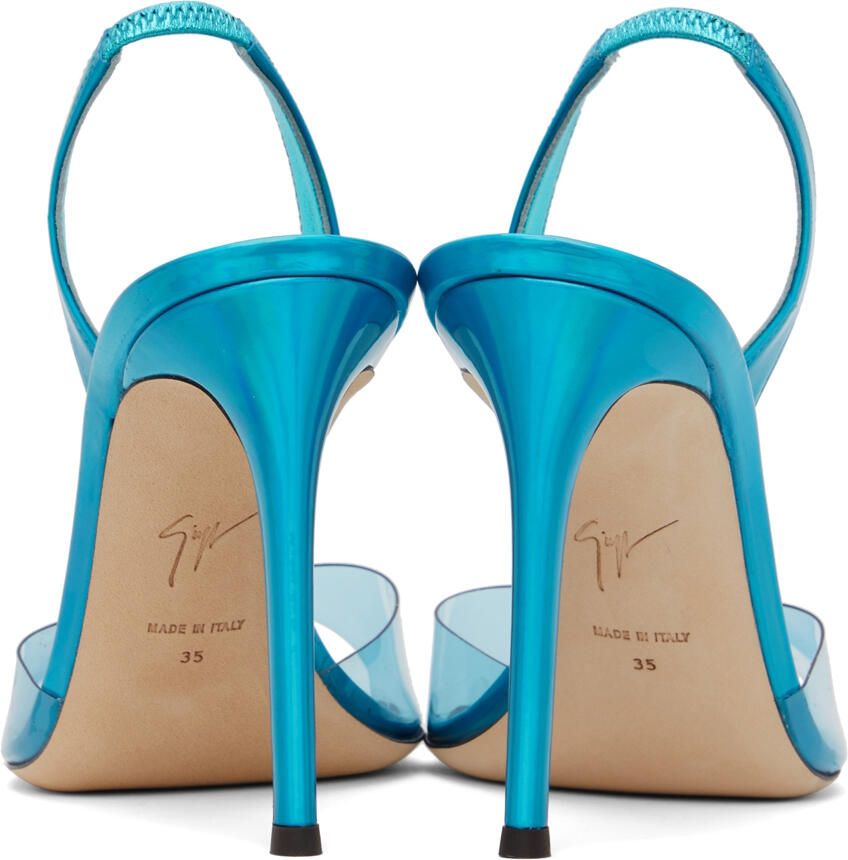Giuseppe Zanotti Blue Basic Slingback 105mm Heeled Sandals