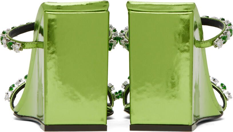 Giuseppe Zanotti Green Shangay Heeled Sandals