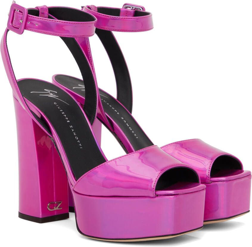 Giuseppe Zanotti Pink Blasvegas 120mm Heeled Sandals - Picture 2