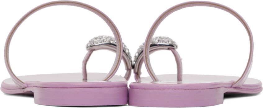 Giuseppe Zanotti Pink Rock 10 Flat Sandals