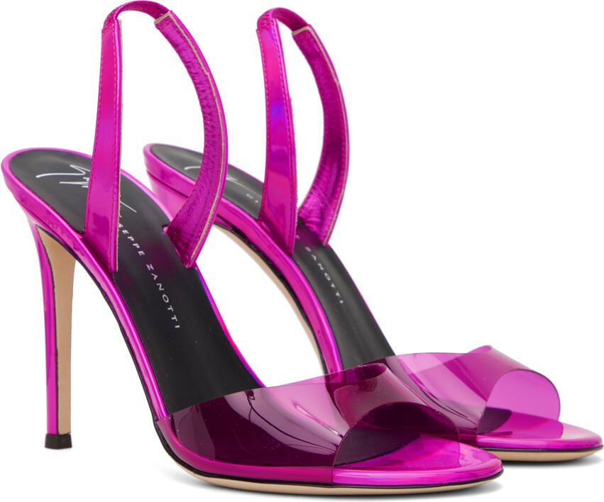 Giuseppe Zanotti Pink Slingback Heeled Sandals - Picture 2