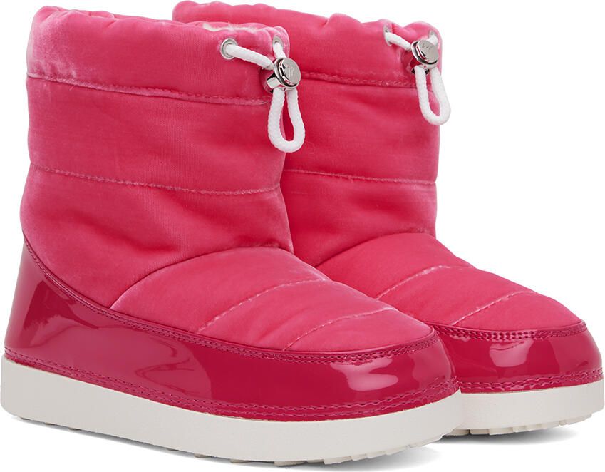 Giuseppe Zanotti Pink Snow Velvet Boots - Picture 2