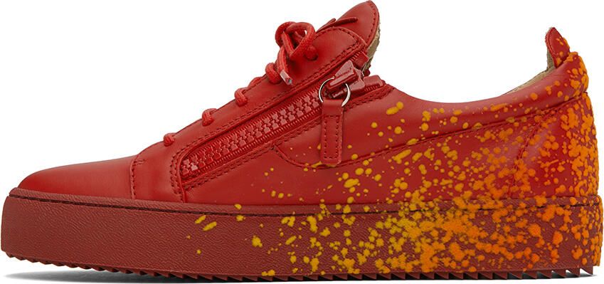 Giuseppe Zanotti Red Frankie Sneakers - Picture 3