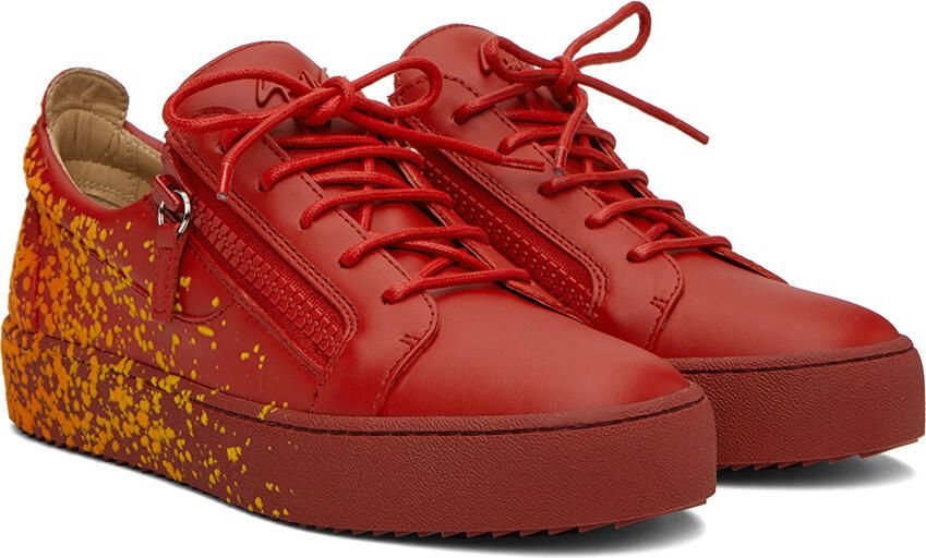 Giuseppe Zanotti Red Frankie Sneakers - Picture 2