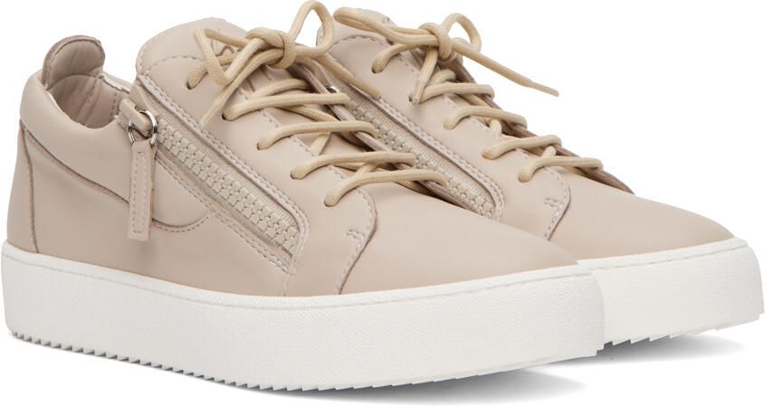 Giuseppe Zanotti Taupe Frankie Sneakers - Picture 2