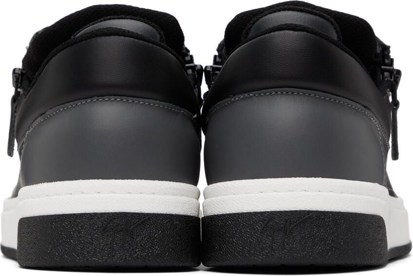 Giuseppe Zanotti White & Gray Frankie Sneakers