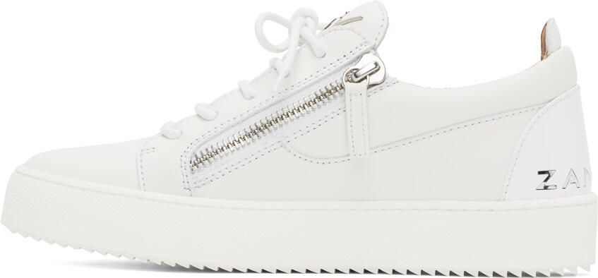 Giuseppe Zanotti White Frankie Sneakers - Picture 3