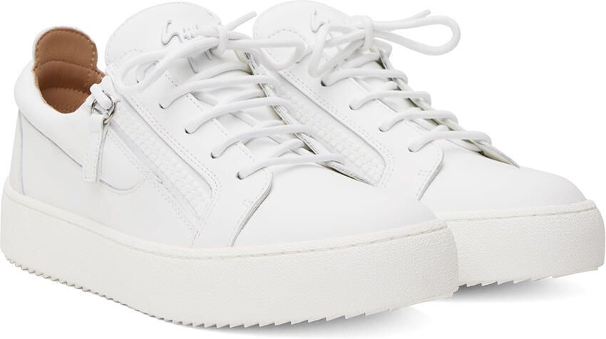 Giuseppe Zanotti White Frankie Sneakers - Picture 2
