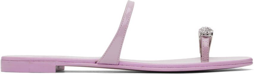 Giuseppe Zanotti Pink Rock 10 Flat Sandals
