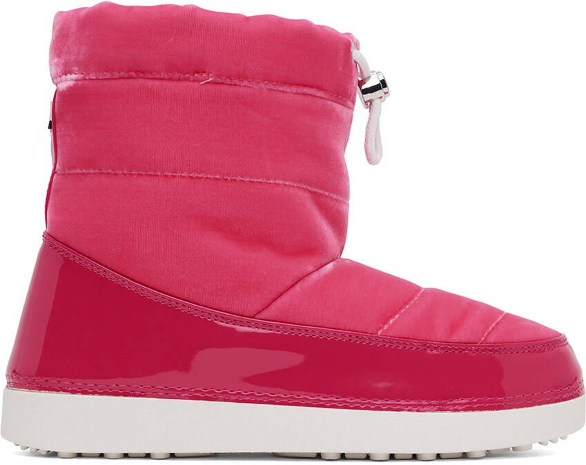 Giuseppe Zanotti Pink Snow Velvet Boots