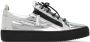 Giuseppe Zanotti Silver Graphic Sneakers - Thumbnail 1