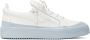Giuseppe Zanotti White & Blue Frankie Match Sneakers - Thumbnail 1