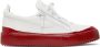 Giuseppe Zanotti White & Red Frankie Match Sneakers - Thumbnail 1