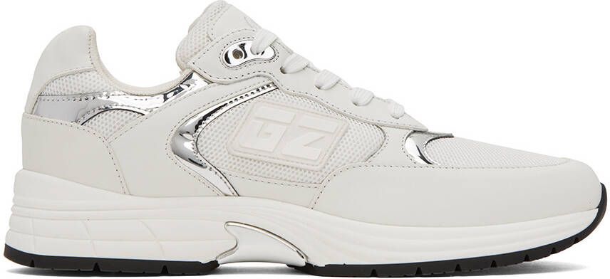 Giuseppe Zanotti White & Silver GZ Sneakers