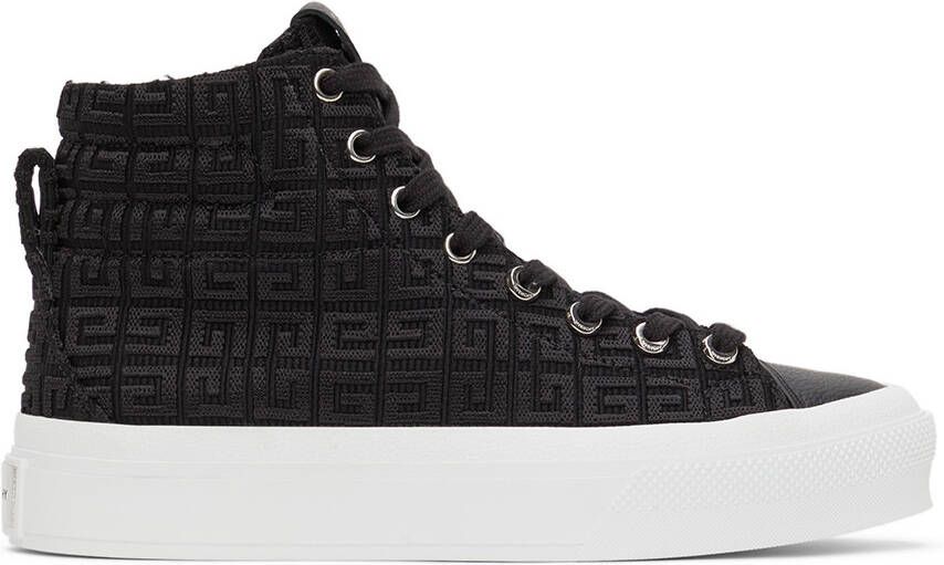 Givenchy Black 4G City High Sneakers