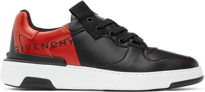 Givenchy Black & Red Wing Sneakers