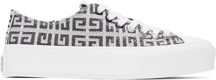 Givenchy White & Black City Low Sneakers