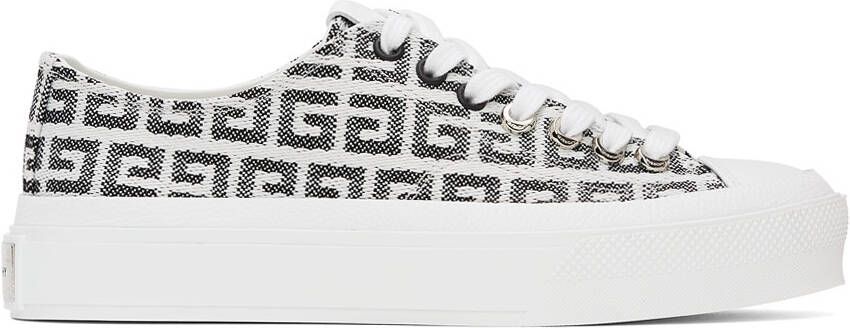 Givenchy Black & White 4G City Sneakers