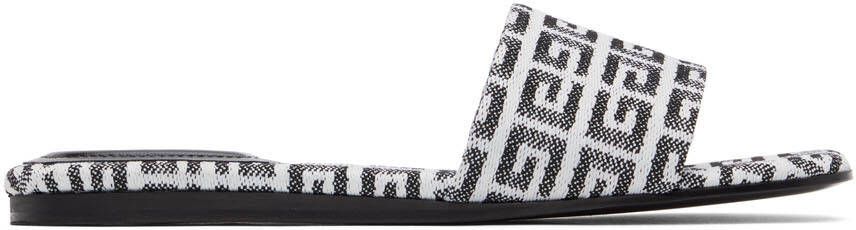 Givenchy Black & White 4G Sandals
