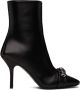 Givenchy Black G Woven Heeled Boots - Thumbnail 1