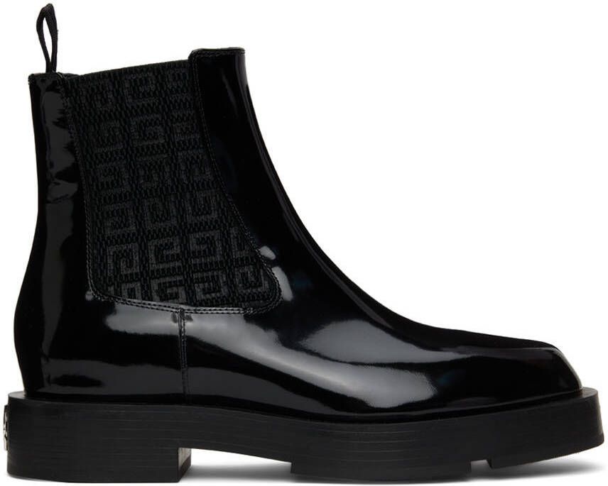 Givenchy Black Squared Chelsea Boots