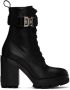 Givenchy Black Terra Heel Combat Boots - Thumbnail 1